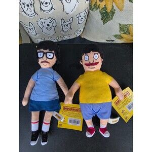 Bob’s Burgers Tina Gene Belcher Plush Set New with Tags
